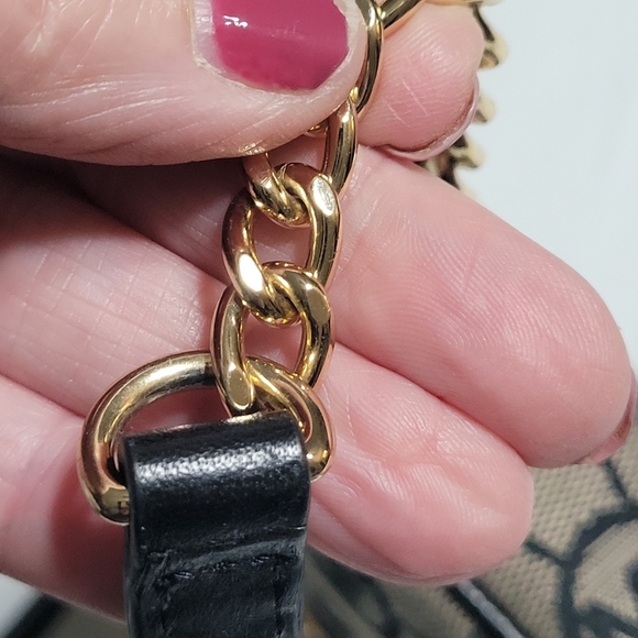 Michael Kors Black/Tan Mini Crossbody with Gold Hardwire - Picture 8 of 12